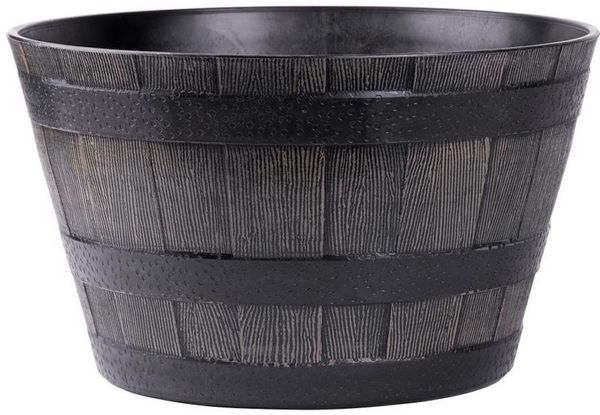 PROREGAL® Blumentopf Blumentopf GDA Holz-effekt 832, 39x28 cm, Fass