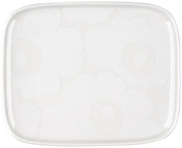 Marimekko Servierplatte Teller Oiva Unikko White (15x12cm)