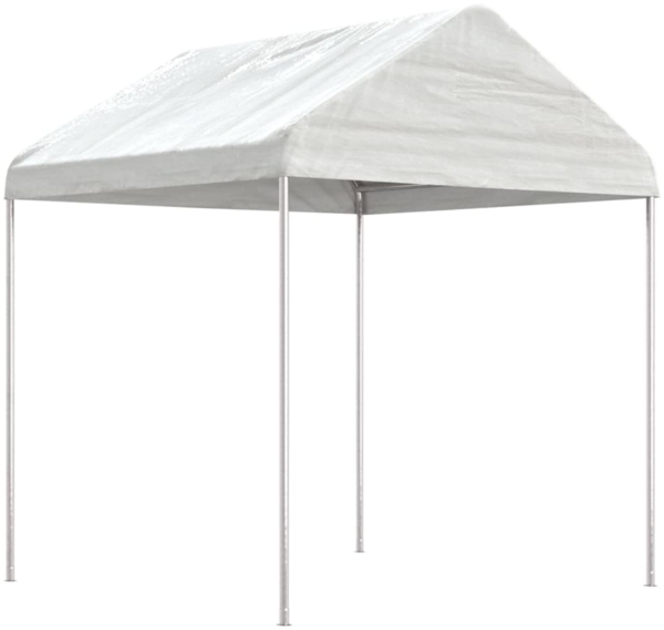 vidaXL Pavillon mit Dach Weiß 15,61x2,28x2,69 m Polyethylen 3155507