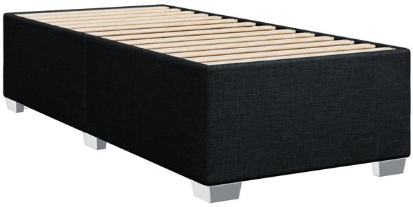 vidaXL Bettgestell ohne Matratze Schwarz 100x200 cm Stoff 3284452 Bild 3