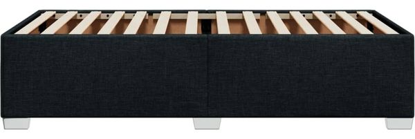 vidaXL Bettgestell ohne Matratze Schwarz 100x200 cm Stoff 3284452 Bild 5