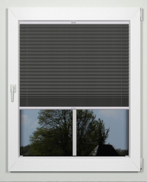 indeko Plissee simple, Lichtschutz, mit Bohren, verspannt, verschraubt, nach Maß Bild 5