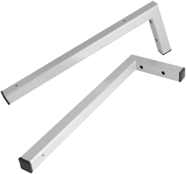 FACKELMANN Winkelhalter, Grau, 2er Set