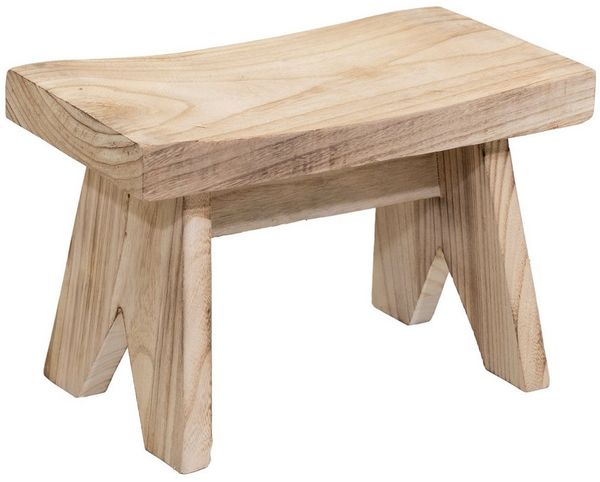 Spetebo Blumenhocker Holz Bank natur (rechteckig, 1 St, x Hocker), zur Dekoration mit Topfpflanzen aller Art