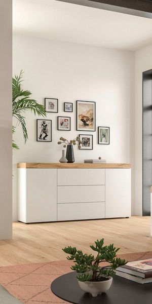OTTO home Sideboard MAMBO, TOPSELLER!, Breite 160cm, 2 Türen, 3 Schubkästen, push-2-open (1 St, 2 farbige Ausführung, in verschiedenen Farben erhältlich), Kommode, Anrichte, Wohnzimmer, Schlafzimmer