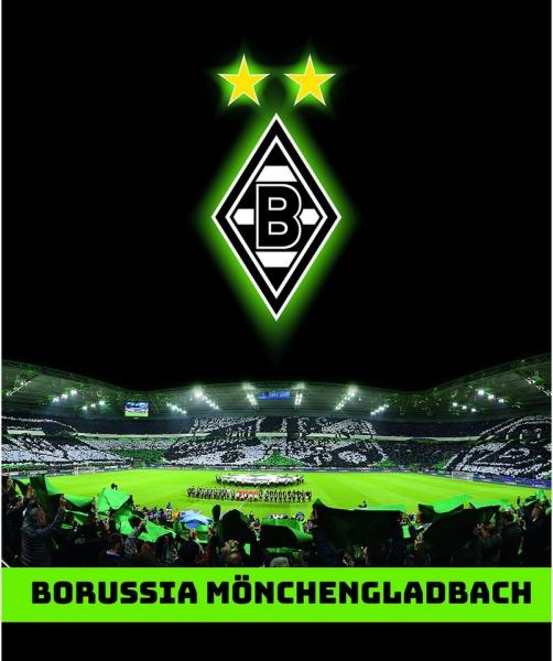 BERONAGE Kinderteppich Borussia Mönchengladbach Teppich Borussia-Park 100x120 cm, rechteckig, Höhe: 10 mm, rutschfest