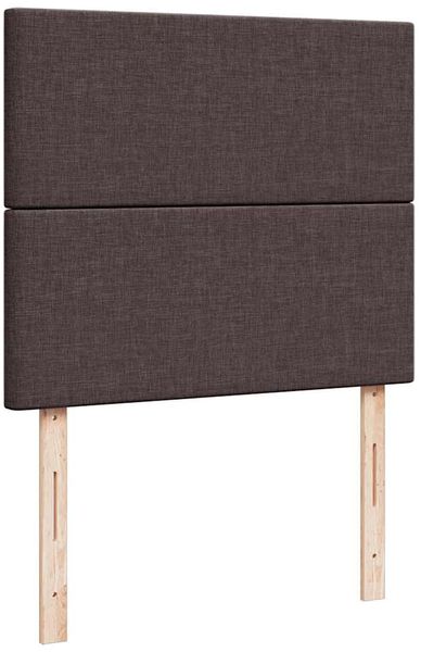 vidaXL Boxspringbett mit Matratze Dunkelbraun 120x200 cm Stoff 3294319 Bild 12
