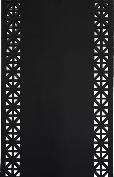 Tischläufer für Zuhause und Garten mit Laserschnittmuster, 140x40 cm aus Polyester Schwarz