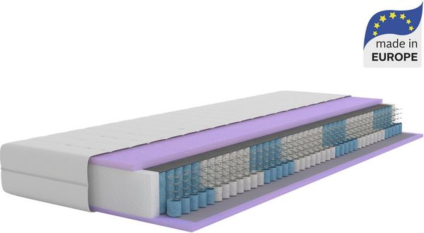 Taschenfederkernmatratze NEUHEIT: Sonet 20, 7 Zonen Matratze 90x200 cm, 140x200 cm & mehr, OTTO home, 20 cm hoch, Wendematratze H2/H3/H4, ergonomisch, 1000 Federn (bei 100x200 cm)