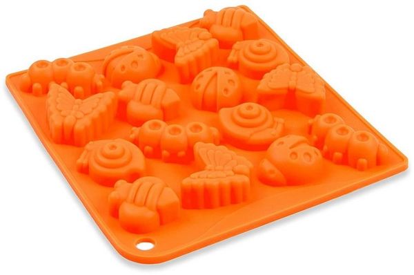 wisefood Backform Silikonform Insekten - orange 18 x 17 x 2 cm, (1-tlg)