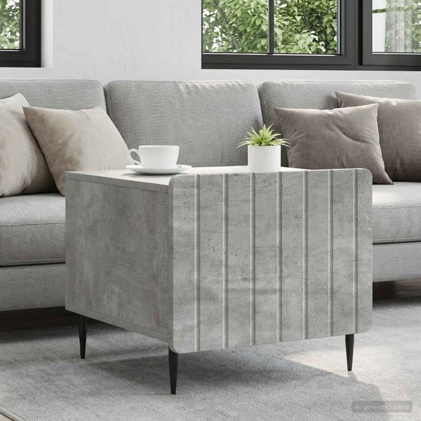 vidaXL Couchtisch Betongrau 49 x 50 x 42 cm Holzwerkstoff 894508