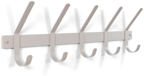 Spinder DEXTER 5 Wandgarderobe Stahl, Minimalistisch, Silky Taupe
