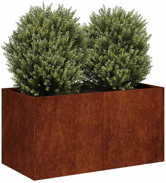 vidaXL Pflanzkübel Rostig 80x40x40 cm Wetterfester Stahl 860674