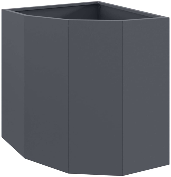 vidaXL Eckpflanzer Anthrazit 45 x 45 x 50 cm Stahl 883670