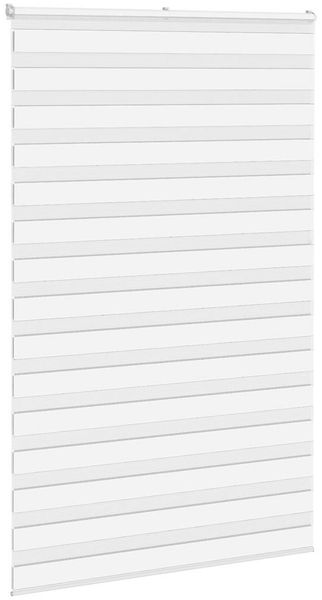 vidaXL Doppelrollo Weiß 145x230 cm Stoffbreite 140,9 cm Polyester 4014816 Bild 3