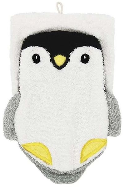 Fürnis Waschlappen Waschhandschuh BIO Pinguin groß Erwachsene