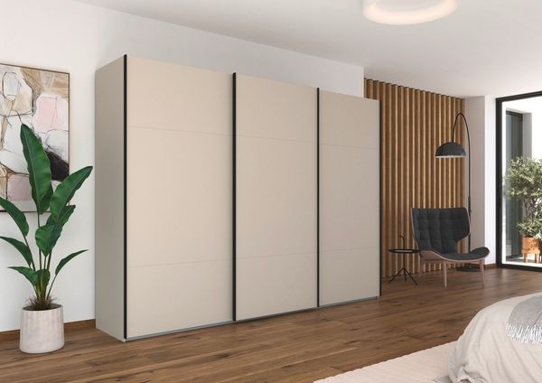 rauch Schwebetürenschrank Kleiderschrank Schrank Garderobe Schlafzimmerschrank CONTIDO (3 verschiedene Ausstattungen BASIC/CLASSIC/PREMIUM (inkl. SOFT-CLOSE) aus hochwertigem Material in 6 Breiten 2 Griff-Farben MADE IN GERMANY