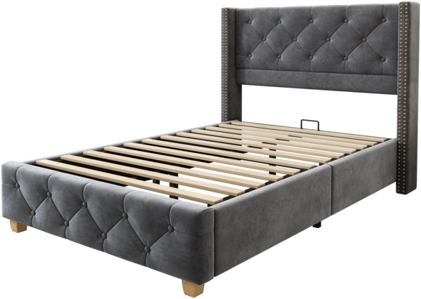 Odikalo Polsterbett Jugendbett Kinderbett Holzbett Bettgestell, Mehrfarbig, 90 x 200cm Bild 5