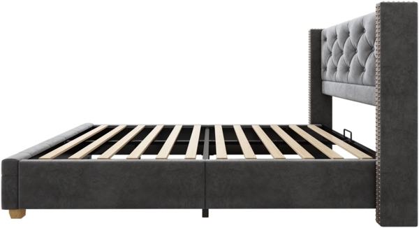 Odikalo Polsterbett Jugendbett Kinderbett Holzbett Bettgestell, Mehrfarbig, 90 x 200cm Bild 4