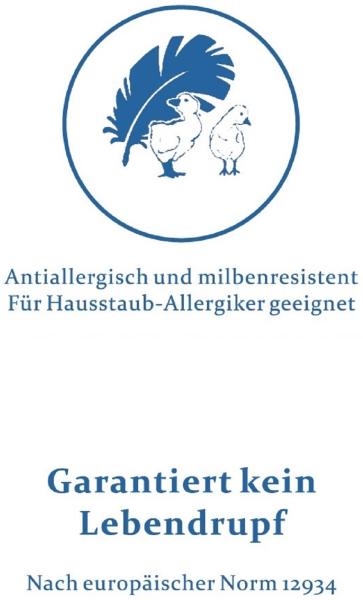 Oberbett Schüttelbett Daunenbett Ballonbett 135x200 cm 1750g 60% Daunenanteil Bild 9