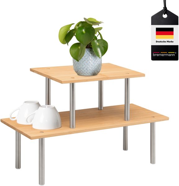 Küchenregal, Universalregal, Gewürzregal, Bambus