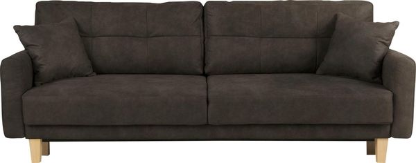 Home affaire 3-Sitzer TRIPLO optionale Schlafsofa mit Bettkasten, Maße B/T/H: 215/100/89 cm, Wahlweise Bettfunktion - Liegefläche 145x191 cm, Rücken-, Zierkissen