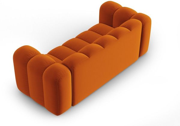 Micadoni Sofa Lupine 2-Sitzer Samtstoff Salvador Terrakotta Bild 2