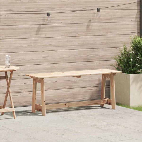 vidaXL Bank Outdoor Natur 119 x 37 x 47 cm Massives Kiefernholz 4012191