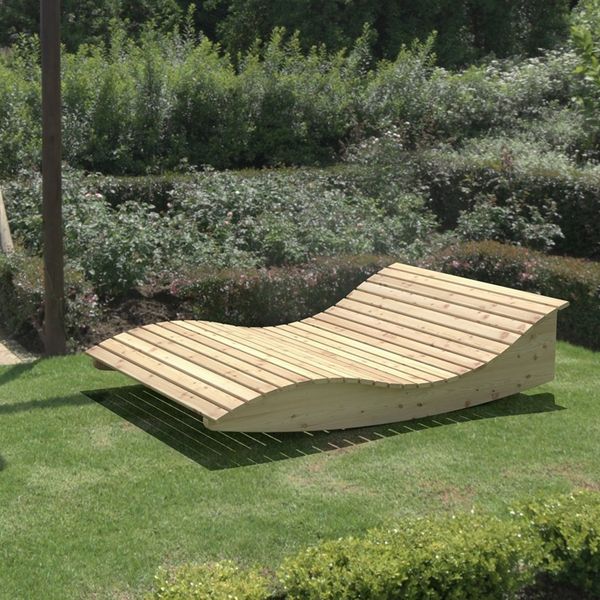 Gartenliege Himmelssofa "Pool-Moni" (Lärche) 140cm