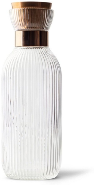 MAMEIDO Wasserkaraffe, aus mundgeblasenem Kristallglas mit edlem Ausgießer in 1 l und 1,5 l