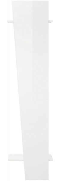 Dmora Eingangsmöbel Allinko, Moderner Multifunktionseingang, Mehrzweckschrank für die Eingangshalle, 100 % Made in Italy, 50 x 30 x 200 cm, glänzendes Weiß,