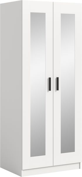 Visby Kleiderschrank 2-türig in weiß