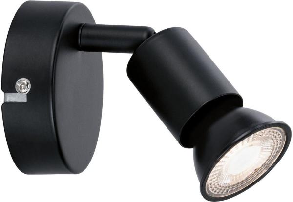Paulmann 66755 Strahler Carolina 1-flammig max. 1x10W GU10 Schwarz matt ohne Leuchtmittel