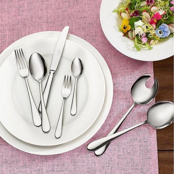 Villeroy & Boch – Oscar Tafelbesteck 68 teilig 12 Personen, Spülmaschinenfest, Rostfrei, Besteck Edelstahl, Essbesteck, Besteckset, Messer, Gabel, Löffel, Küchen Besteck Set, Edelstahl