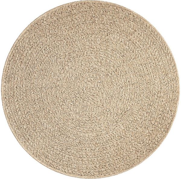 the carpet Teppich Kansas, rund, Höhe: 1 mm, moderner robuster In und Outdoor Teppich Jute Look