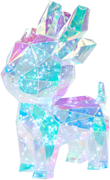 LED Dekoration PIENI Rentier 35 cm Bunt