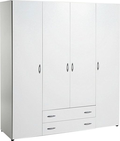Schlafkontor Drehtürenschrank Base Kleiderschrank Joe Garderobe Hochschrank Wäscheschrank, Bega Schrank Schlafzimmer Bestseller in 3 Breiten und 2 Farben