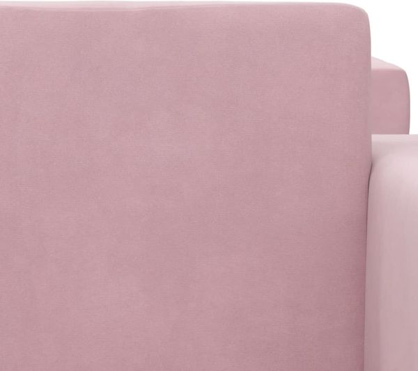 vidaXL Kinder-Schlafsofa 2-Sitzer Rosa Weicher Plüsch 357039 Bild 7