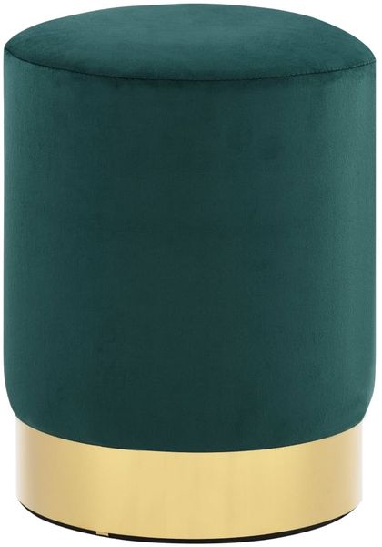 vidaXL Hocker Dunkelgrün und Golden Samt 28 x 36 cm 249832