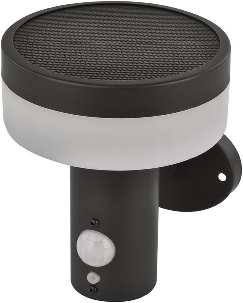 EMOS - Solar LED-Wandleuchte TERION mit Bewegungsmelder für Haus und Garten - wasserdichte Solar Gartenbeleuchtung mit Sensor, Helligkeit 200lm, Warmweiß - Gehäuse aus Edelstahl zur Wandmontage