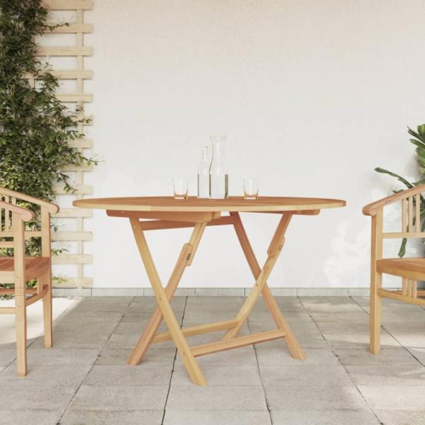 vidaXL Gartentisch Klappbar Ø 110x75 cm Massivholz Teak 362618