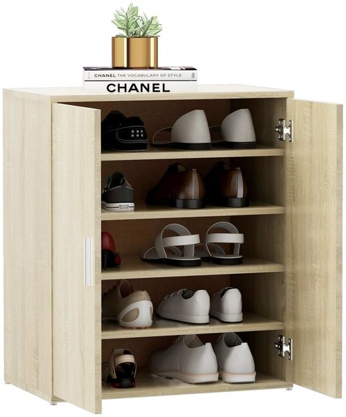 vidaXL Schuhschrank Sonoma-Eiche 60x35x70 cm Holzwerkstoff 808921 Bild 11