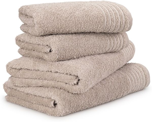 Möve Handtuch Set New Classic, Walkfrottier (4-St), 2x Hand- und 2x Duschtücher, 100% bester Baumwolle (480 g/m)