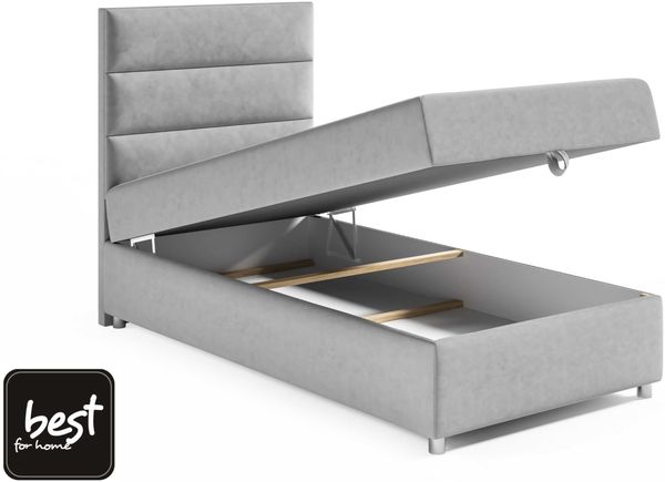 Best for Home Boxspringbett mit Bettkasten Trinity K-4 SINGLE Bonellfederkern inkl. 7 cm Topper (70x200 80x200 90x200 100x200 cm), verschiedene Liefermöglichkeiten, TOP Preis-Leistungs-Verhältnis Bild 7