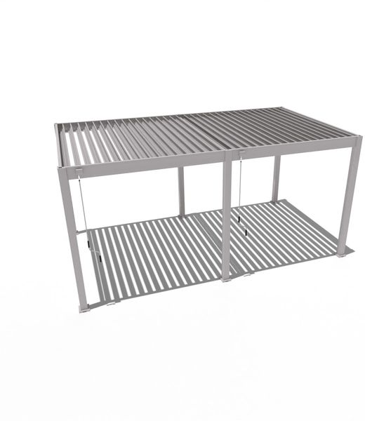 Weide 'Classic' Pergola, freistehend, Aluminium / Stahl beige, 300 x 530 x 255 cm Bild 8