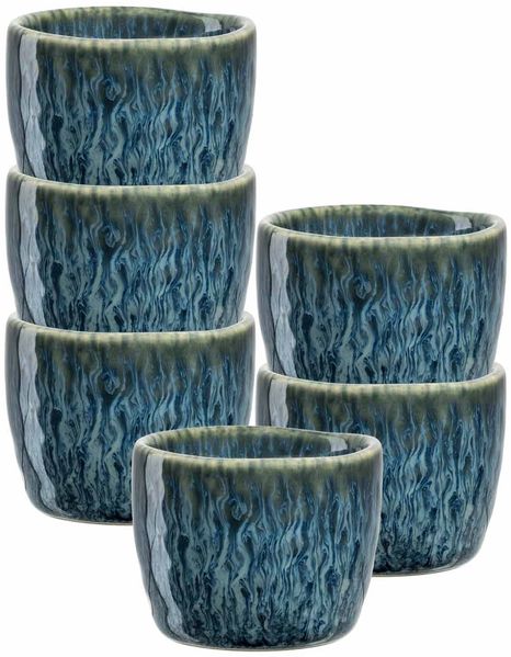 Leonardo MATERA Eierbecher ø 5,2 cm 6er Set blau