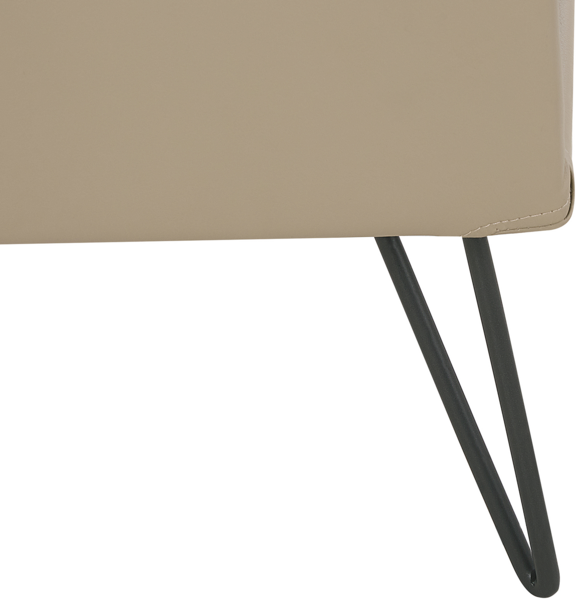 Nachttisch beige Kunstleder BETIN Bild 7