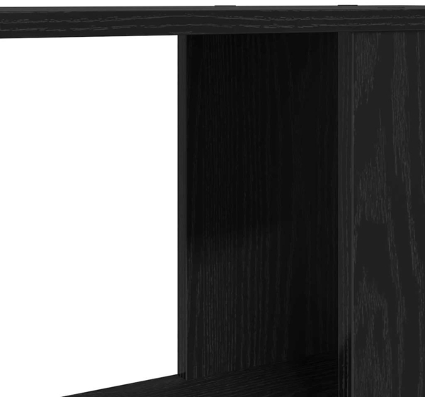vidaXL Bücherregal/Raumteiler Schwarz Eichen-Optik 60x24x186 cm 862078 Bild 7