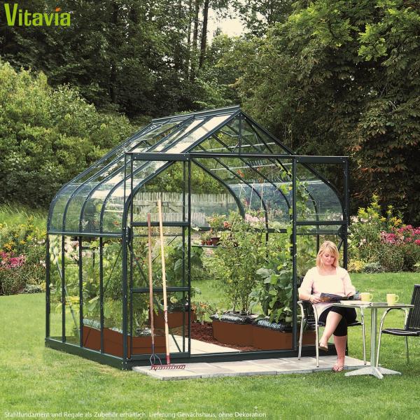 Vitavia Gewächshaus Diana 6700, ESG 3mm, smaragd