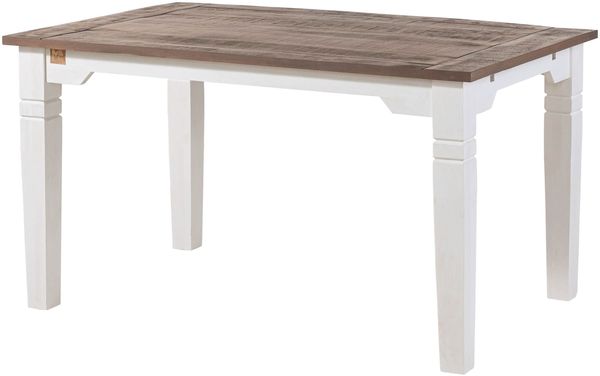 Esstisch Mango verlängerbar 140-220 x 90 x 76 weiß lackiert TOULOUSE #114